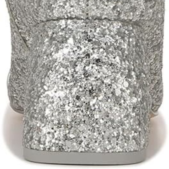 New Circus NY by Sam Edelman Women's Osten Ankle Boot Bootie Silver Glitter NIB - Picture 3 of 11
